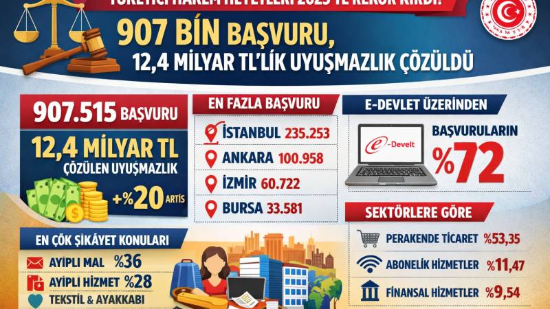 907 Bini Aşkın Başvuru, 12,4 Milyar TL’lik Uyuşmazlık Çözüldü